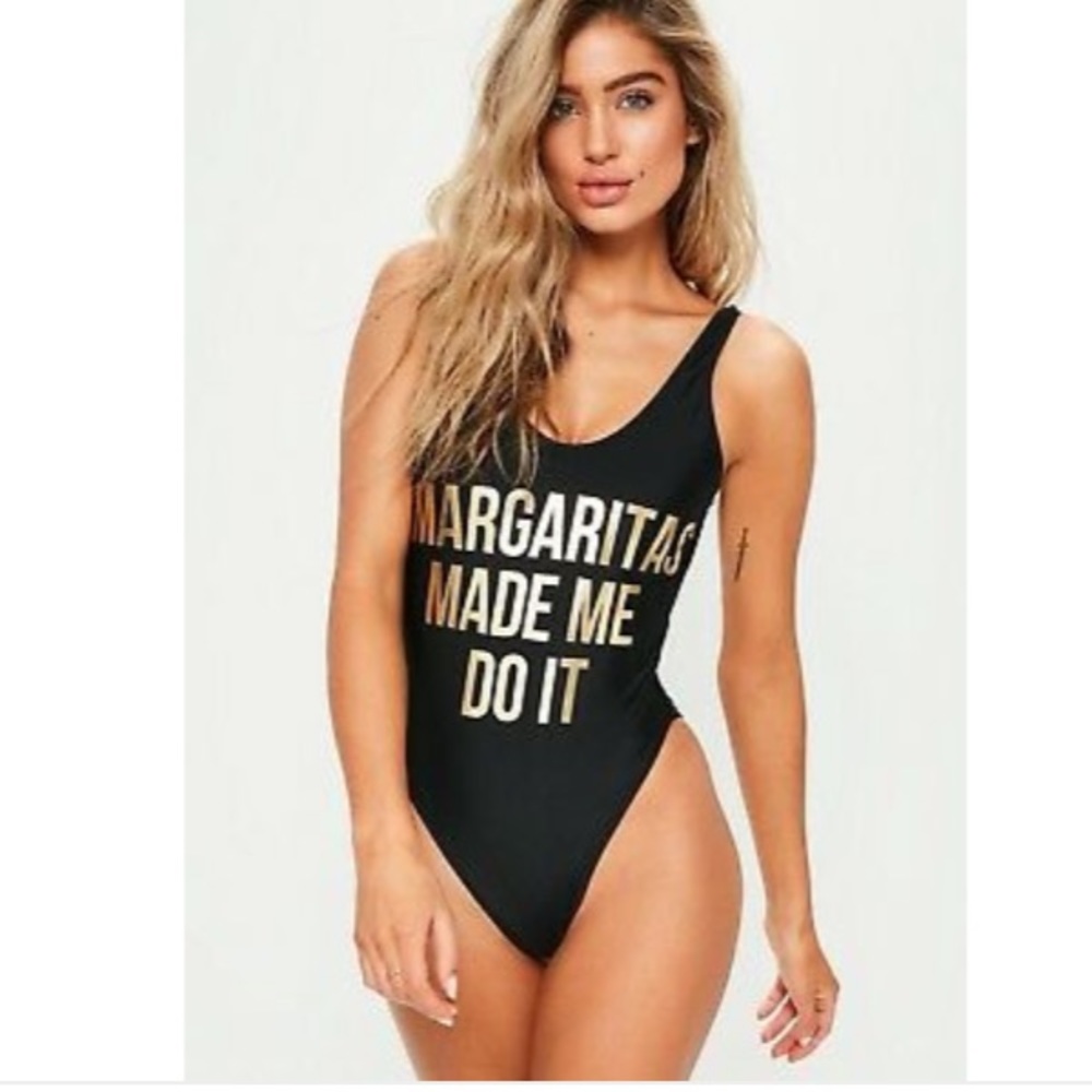 NWOT Missguided Margaritas One Piece Swimsuit